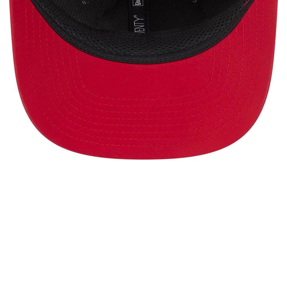 Pictured is this NFL Sideline 2026 Atlanta Falcons 9SEVENTY Stretch Snap cap in Red. 7
