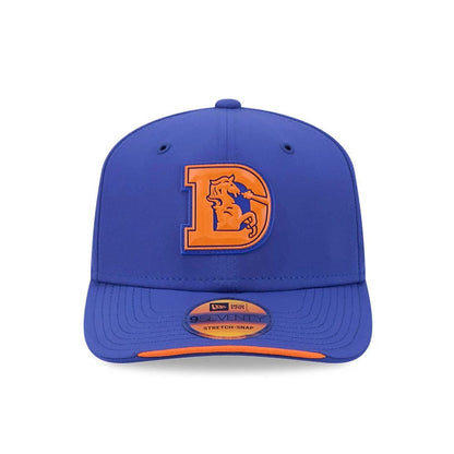 Pictured is this NFL Sideline 2026 Denver Broncos 9SEVENTY Stretch Snap cap in blue. 2