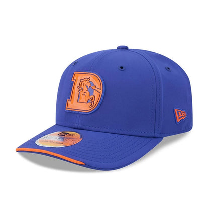 Pictured is this NFL Sideline 2026 Denver Broncos 9SEVENTY Stretch Snap cap in blue. 1