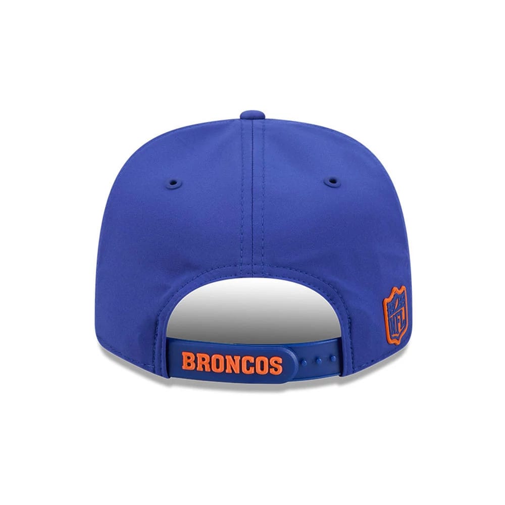 Pictured is this NFL Sideline 2026 Denver Broncos 9SEVENTY Stretch Snap cap in blue. 3