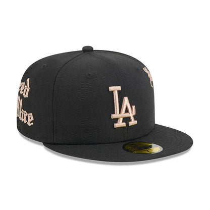 Pictured is this MLB Heritage LA Dodgers 59FIFTY Fitted cap in black. 4