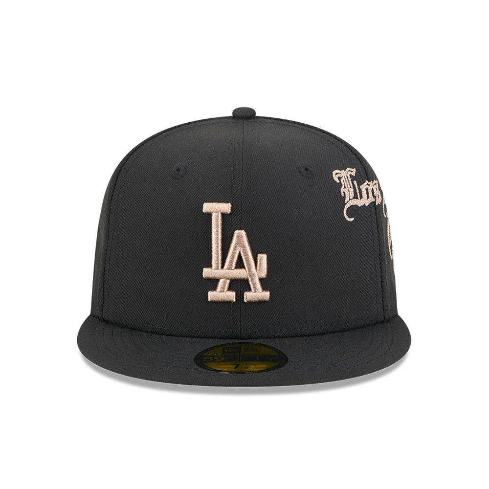 Pictured is this MLB Heritage LA Dodgers 59FIFTY Fitted cap in black. 3