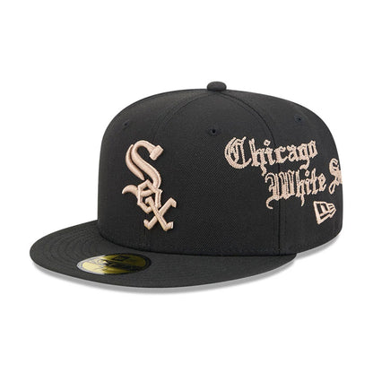 Pictured is this MLB Heritage Chicago White Sox 59FIFTY Fitted cap in black. 1