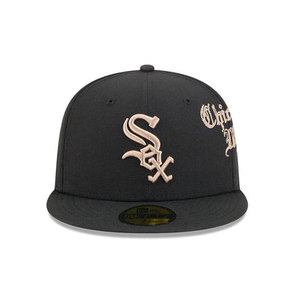Pictured is this MLB Heritage Chicago White Sox 59FIFTY Fitted cap in black. 3
