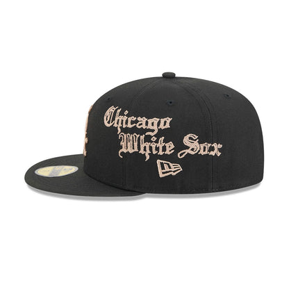 Pictured is this MLB Heritage Chicago White Sox 59FIFTY Fitted cap in black. 5