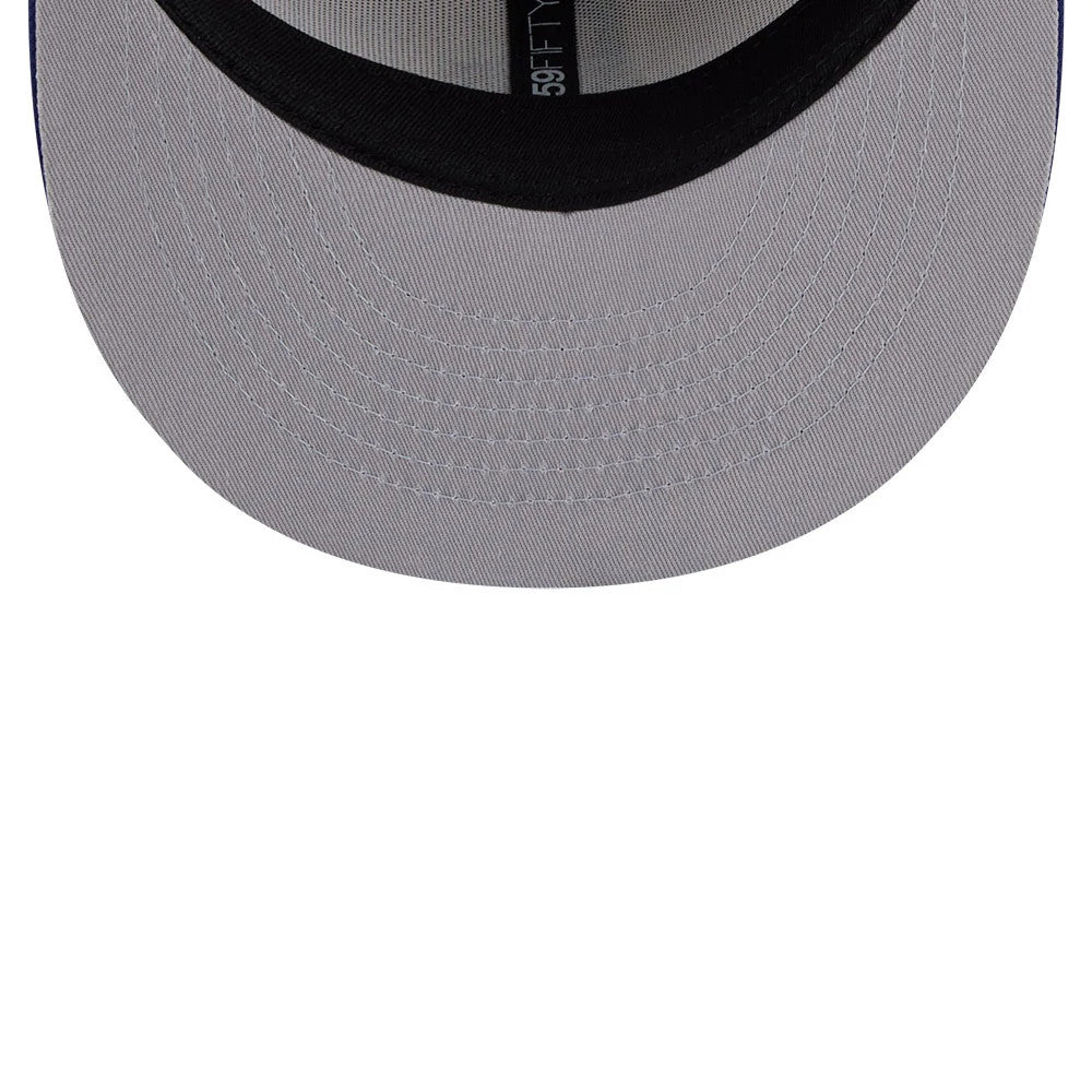 Pictured is this MLB Heritage LA Dodgers 59FIFTY Fitted cap in light beige. 2