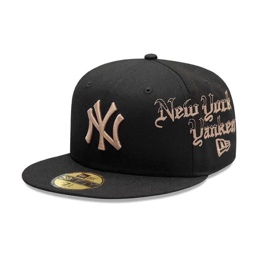 Pictured is this MLB Heritage New York Yankees 59FIFTY Fitted cap in black. 1