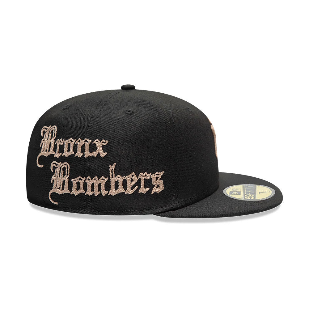 Pictured is this MLB Heritage New York Yankees 59FIFTY Fitted cap in black. 5