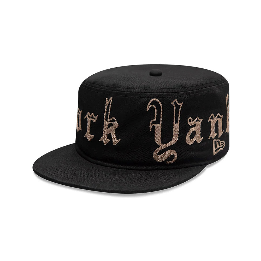 Pictured is this MLB Heritage New York Yankees Pillbox cap in black. 1