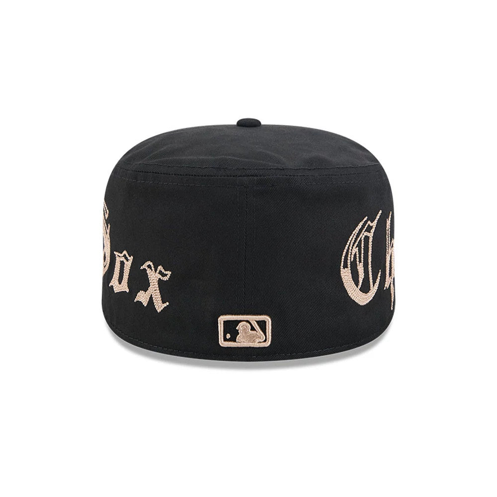Pictured is this MLB Heritage Chicago White Sox Pillbox cap in black. 7