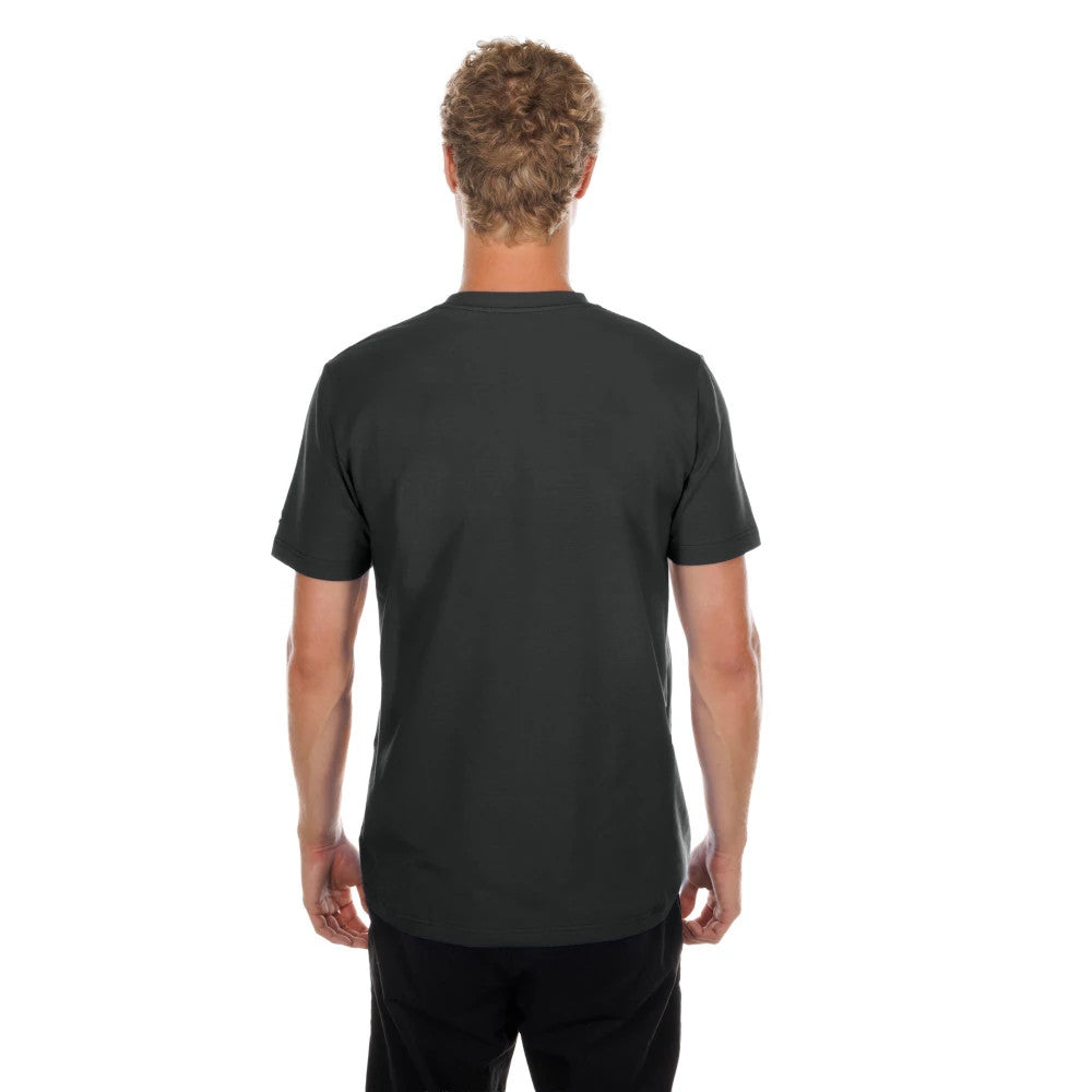 The model is wearing this NFL Pittsburgh Steelers T-Shirt in black. 2