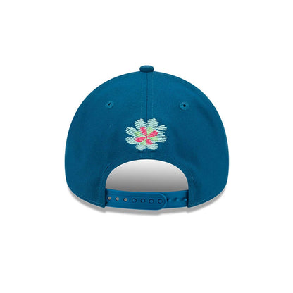 Pictured is this MLB Day Of The Dead LA Dodgers 9FORTY A-Frame cap in blue. 7