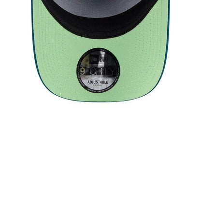 Pictured is this MLB Day Of The Dead LA Dodgers 9FORTY A-Frame cap in blue. 2