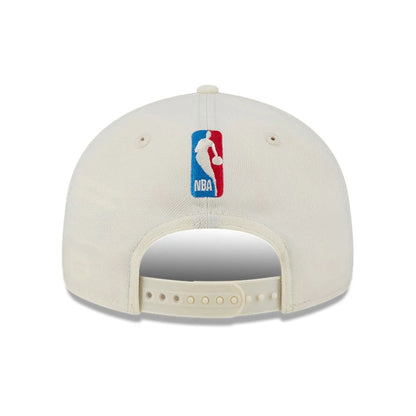 Pictured is this FOG x NBA Logo Retro Crown 9FIFTY Snapback Adjustable cap in white. 5