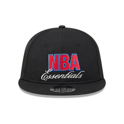 Pictured is this FOG x NBA Logo Retro Crown 9FIFTY Snapback Adjustable cap in black. 3