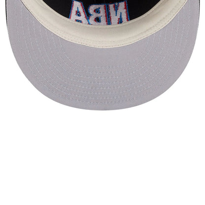 Pictured is this FOG x NBA Logo Retro Crown 9FIFTY Snapback Adjustable cap in black. 2
