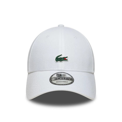 Pictured is this Lacoste X New Era 9FORTY cap in white. 2