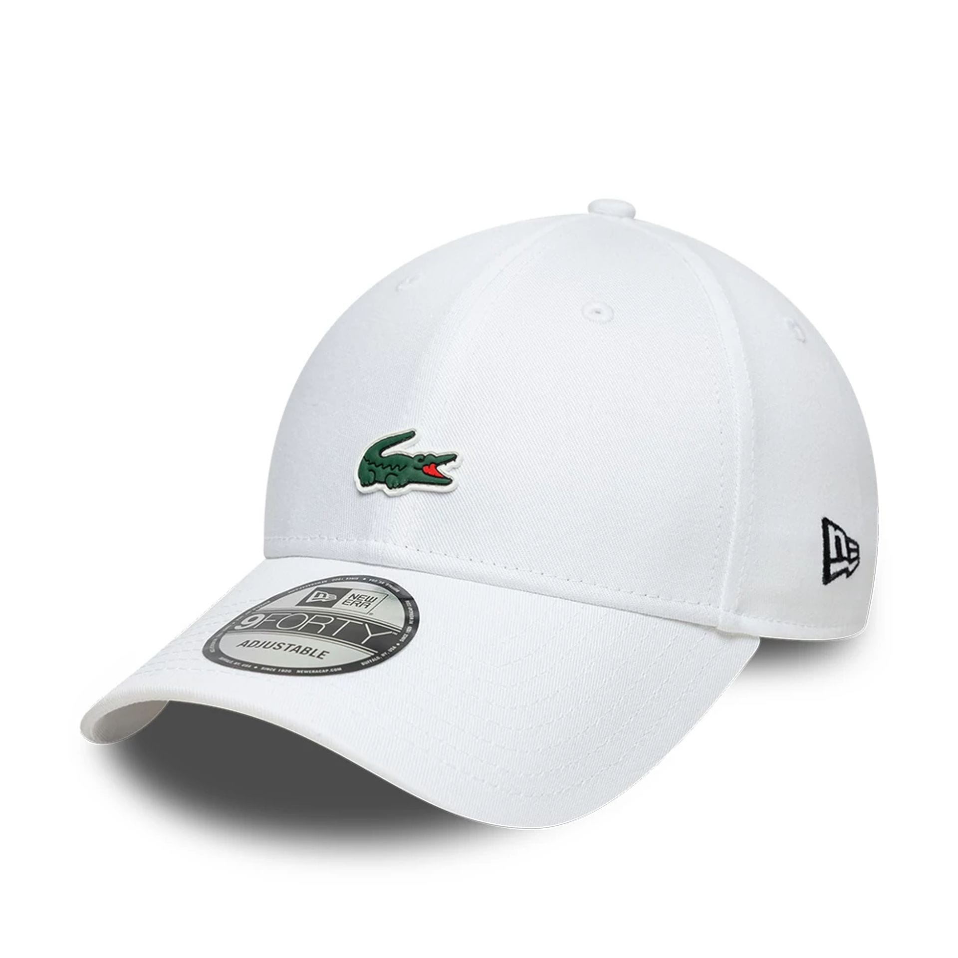 Lacoste X New Era White 9FORTY Cap | NEC EU