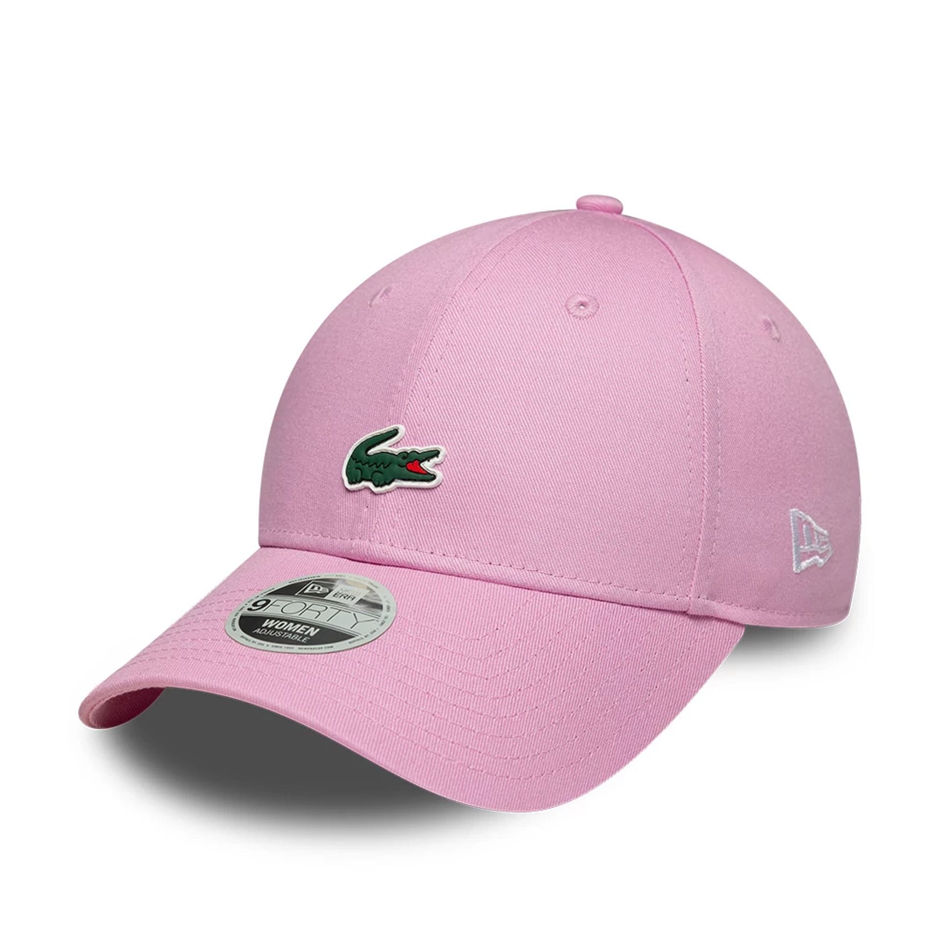 Womens Lacoste X New Era Pastel Pink 9FORTY Cap | NEC EU