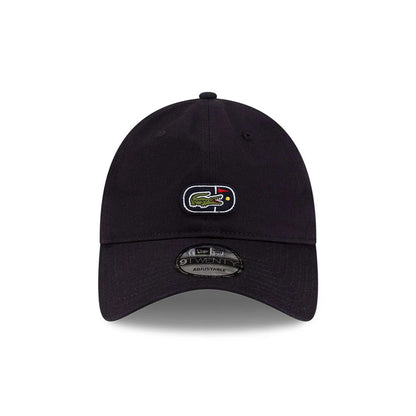 Pictured is this Lacoste X New Era Golf 9TWENTY cap in navy. 2