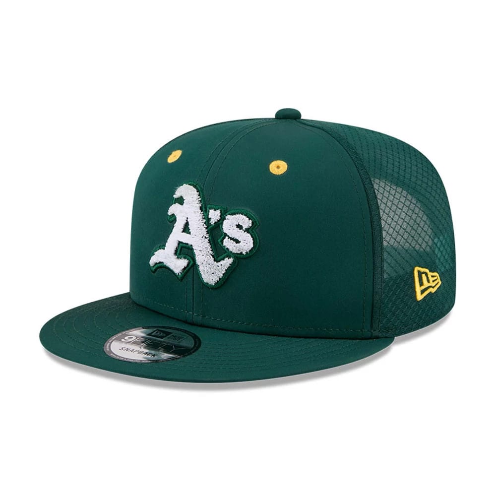 Pictured is this MLB All Star Game Athletics 9FIFTY Snapback cap in dark green. 4