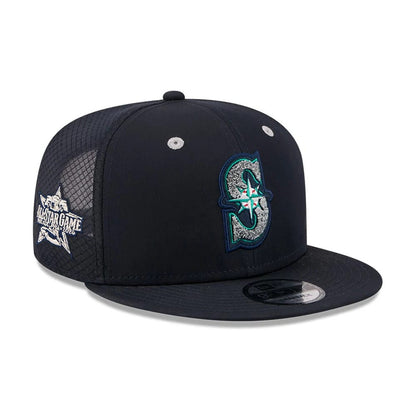 Pictured is this MLB All Star Game Seattle Mariners 9FIFTY Snapback cap in navy. 1