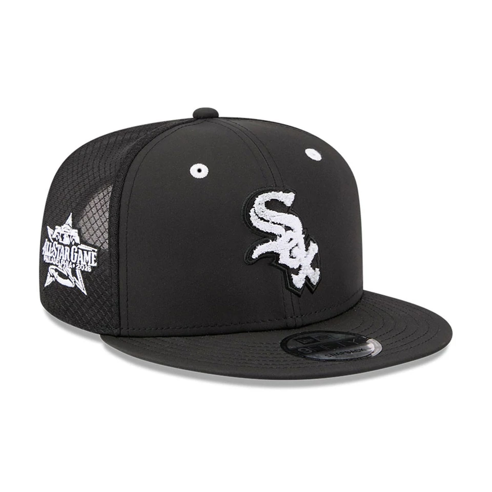 Pictured is this MLB All Star Game Chicago White Sox 9FIFTY Snapback cap in black. 1