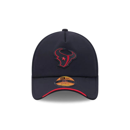 Pictured is this NFL Sideline 2026 Houston Texans 9FORTY Apex cap in navy. 2
