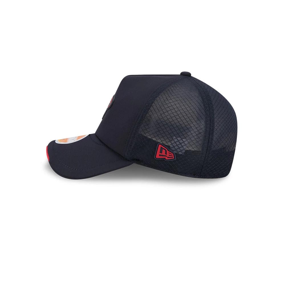 Pictured is this NFL Sideline 2026 Houston Texans 9FORTY Apex cap in navy. 6