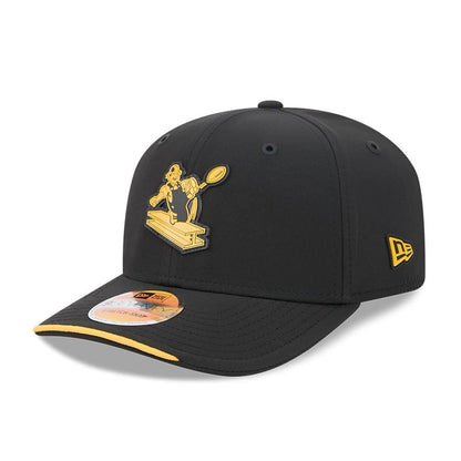 Pictured is this NFL Sideline 2026 Pittsburgh Steelers 9SEVENTY Stretch Snap cap in black. 1