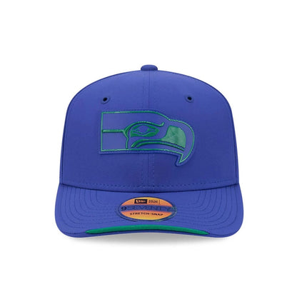 Pictured is this NFL Sideline 2026 Seattle Seahawks 9SEVENTY Stretch Snap cap in blue. 2