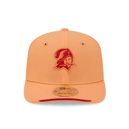 Pictured is this NFL Sideline 2026 Tampa Bay Buccaneers 9SEVENTY Stretch Snap cap in orange. 2