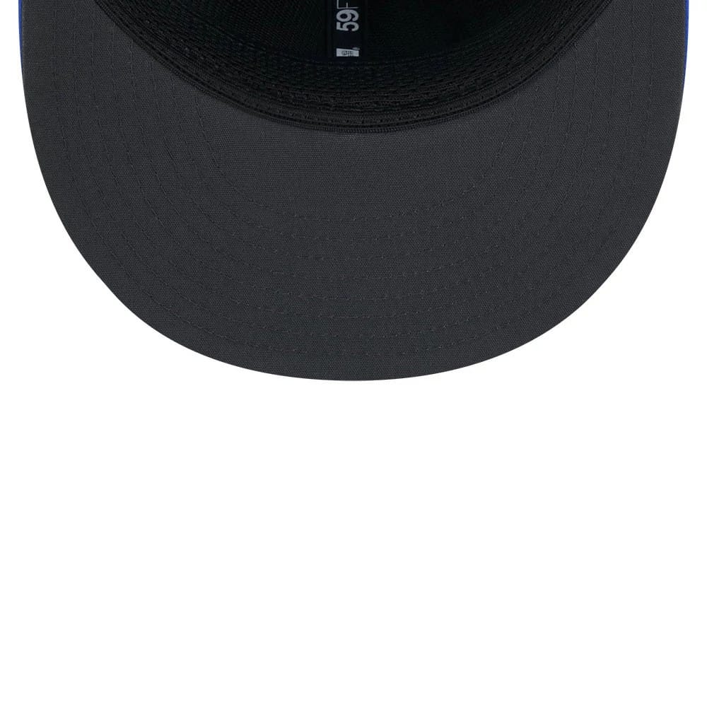 Pictured is this NFL Sideline 2026 LA Rams 59FIFTY Fitted cap in blue. 2