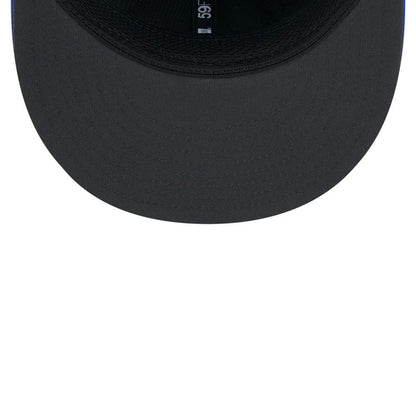 Pictured is this NFL Sideline 2026 LA Rams 59FIFTY Fitted cap in blue. 2