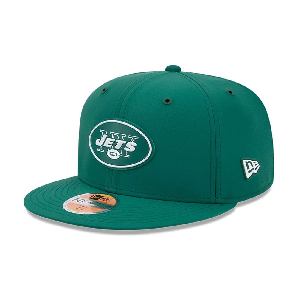 Pictured is this NFL Sideline 2026 New York Jets 59FIFTY Fitted cap in green. 1
