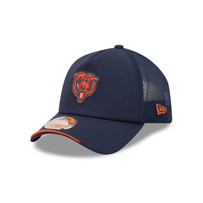 Pictured is this NFL Sideline 2026 Chicago Bears 9FORTY Apex cap in navy. 1