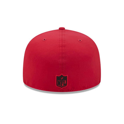 Pictured is this NFL Sideline 2026 San Francisco 49ers 59FIFTY Fitted cap in red. 5