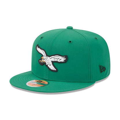 Pictured is this NFL Sideline 2026 Philadelphia Eagles 59FIFTY Fitted cap in Green. 1