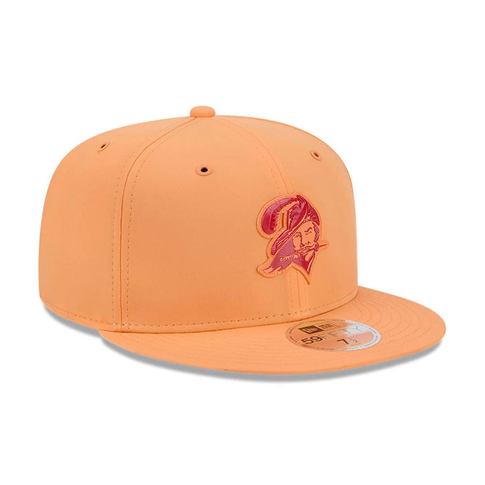Pictured is this NFL Sideline 2026 Tampa Bay Buccaneers 59FIFTY Fitted cap in orange. 4