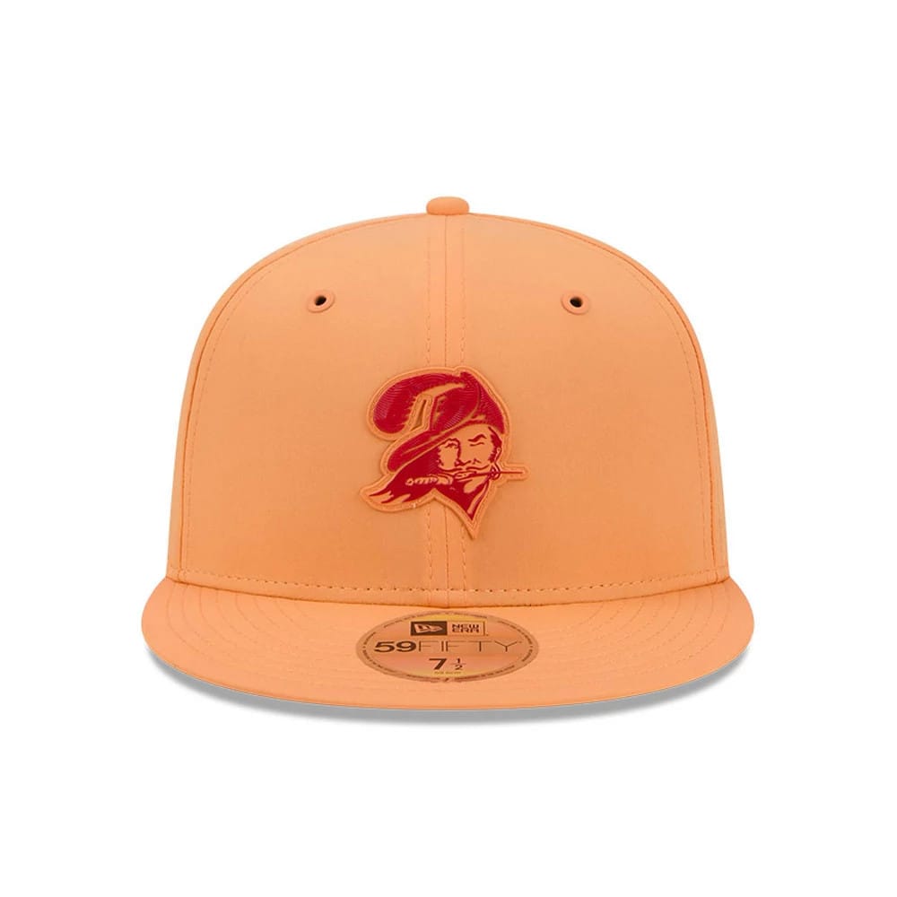 Pictured is this NFL Sideline 2026 Tampa Bay Buccaneers 59FIFTY Fitted cap in orange. 3