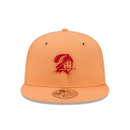 Pictured is this NFL Sideline 2026 Tampa Bay Buccaneers 59FIFTY Fitted cap in orange. 3