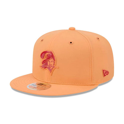 Pictured is this NFL Sideline 2026 Tampa Bay Buccaneers 59FIFTY Fitted cap in orange. 1