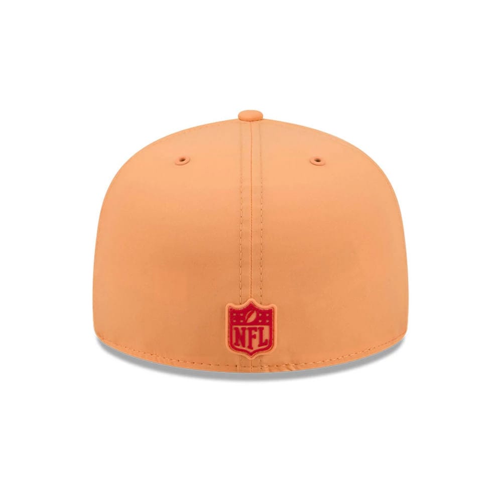 Pictured is this NFL Sideline 2026 Tampa Bay Buccaneers 59FIFTY Fitted cap in orange. 7