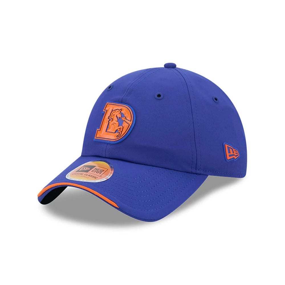 Pictured is this NFL Sideline 2026 Denver Broncos Casual Classic cap in blue. 1