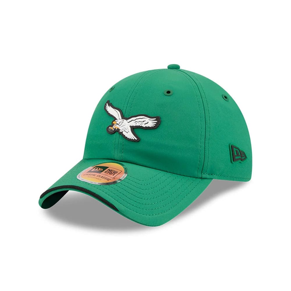 Pictured is this NFL Sideline 2026 Philadelphia Eagles Casual Classic cap in Green. 1