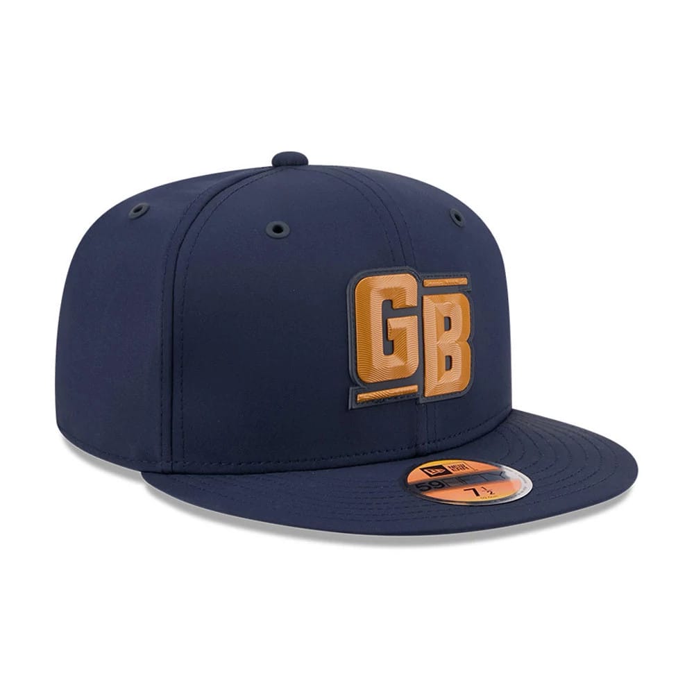 Pictured is this NFL Sideline 2026 Green Bay Packers 59FIFTY Fitted cap in dark blue. 4