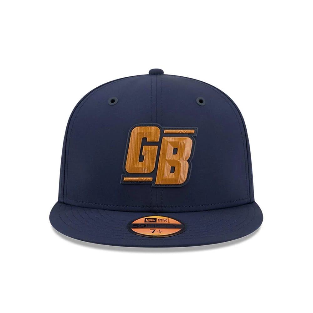Pictured is this NFL Sideline 2026 Green Bay Packers 59FIFTY Fitted cap in dark blue. 3