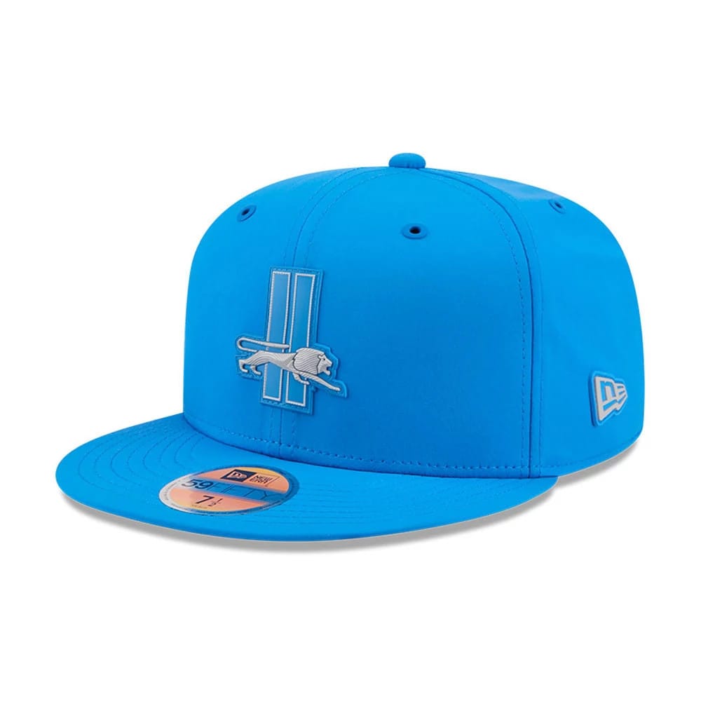 Pictured is this NFL Sideline 2026 Detroit Lions 59FIFTY Fitted cap in blue. 1