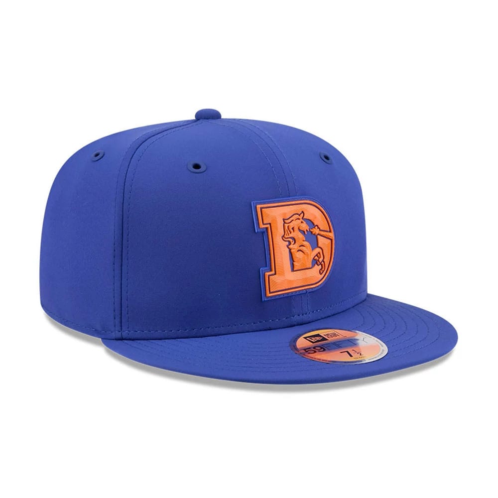 Pictured is this NFL Sideline 2026 Denver Broncos 59FIFTY Fitted cap in blue. 4