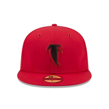Pictured is this NFL Sideline 2026 Atlanta Falcons 59FIFTY Fitted cap in Red. 3